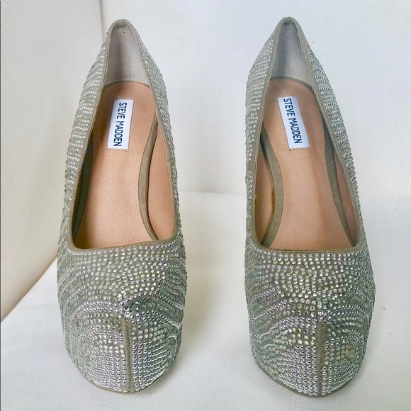 Steve Madden Rhinestone Heels - Picture 4 of 6